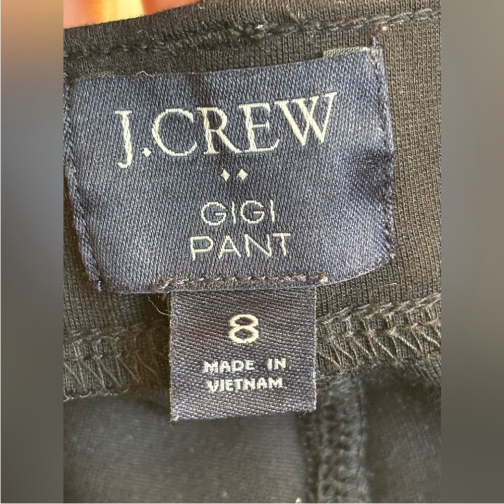 J Crew Black Gigi Pants Size 8 EUC - Picture 6 of 9